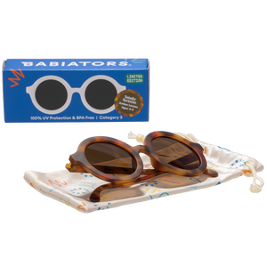 Tortoise Shell Euro Round Baby Sunglasses