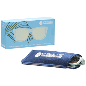 Teal  Polarized Kid Sunglasses with Mirrored Lens