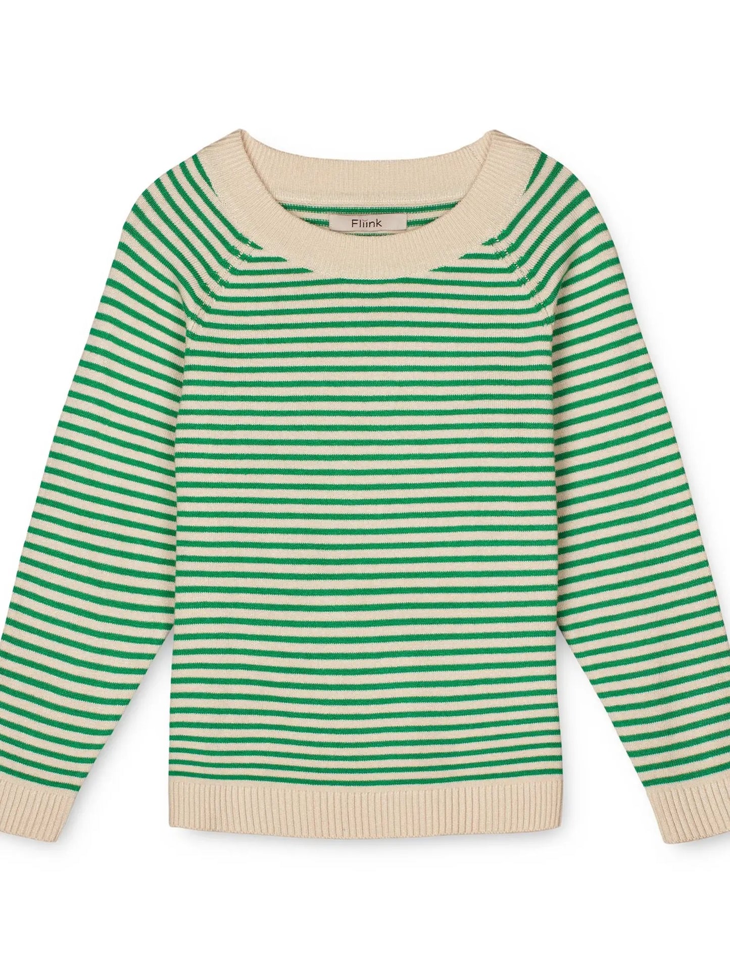 Favo Pullover - Jelly Bean Green Stripe