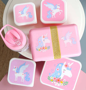 Lunch & snack box set: Unicorn