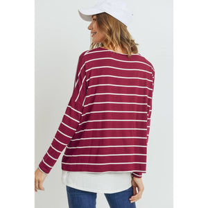 Double Layer Maternity Nursing Top