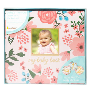 Baby's Memory Book and Sticker Set