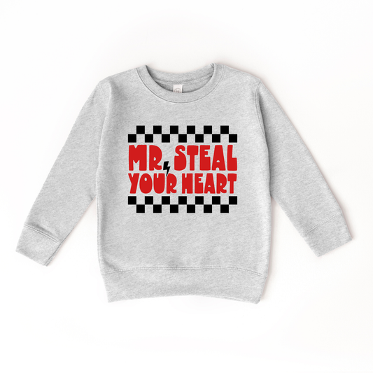 Mr. Steal Your Heart Valentines Day Sweatshirt