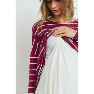 Double Layer Maternity Nursing Top