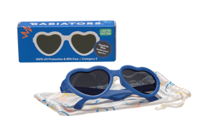 True Blue Hearts Kid and Baby Sunglasses