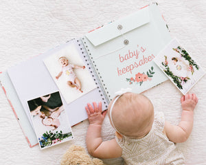 Baby's Memory Book and Sticker Set