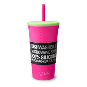 GoSili® 16 oz Silicone Straw Cup