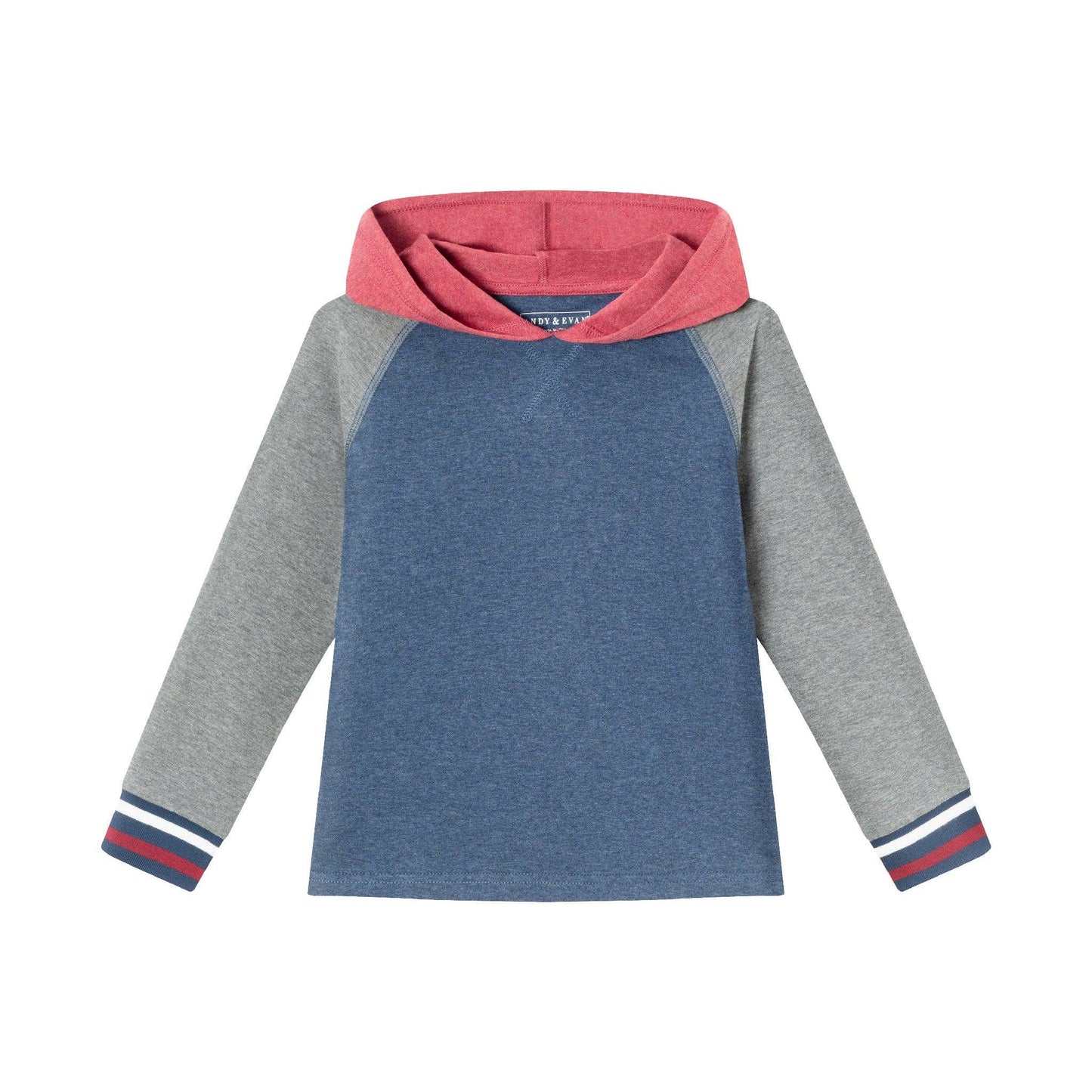 Hooded Colorblocked Jersey Tee