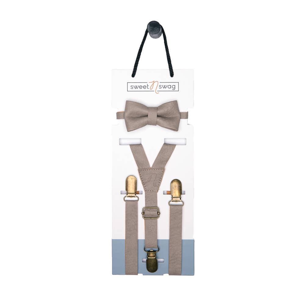 Bow Tie + Suspender Set
