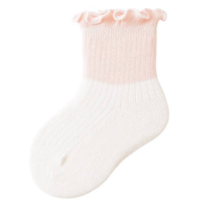 Colorblock Flutter Trim Socks