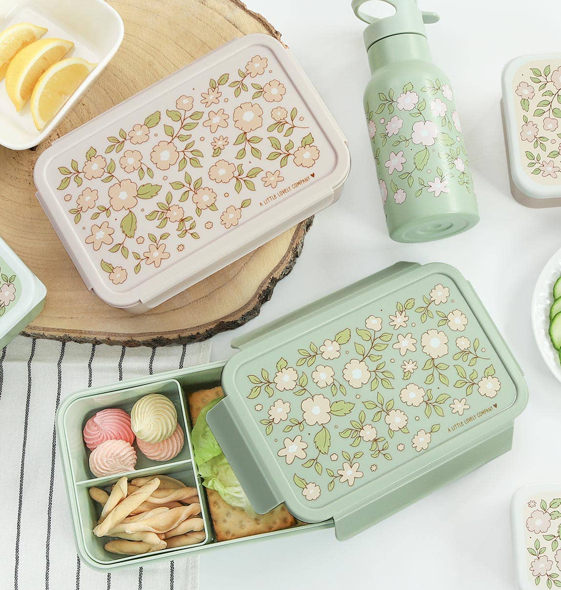 Bento lunch box: Blossoms - pink