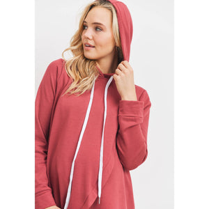 French Terry Crossover Nursing Hoodie