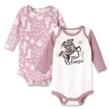 Pink Cactus & Boots Onesie