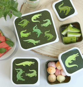 Lunch & snack box set: Crocodiles, Alligators