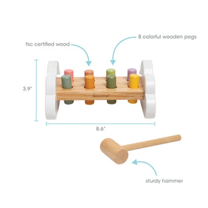 Wooden Hammer Bench Toy