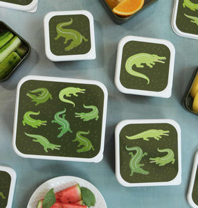 Lunch & snack box set: Crocodiles, Alligators