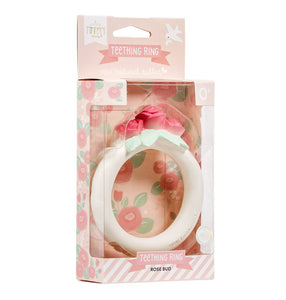 Teething ring: Rose bud