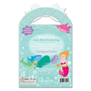 Mermaids Stick-On Earring and Nail Sticker Gift Set-