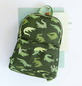 Little kids backpack: Crocodiles, alligators