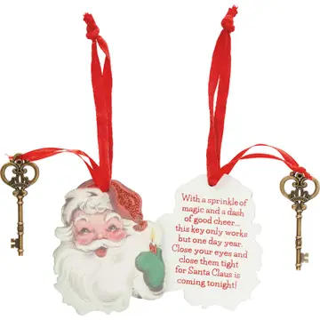 Santa Key Ornament