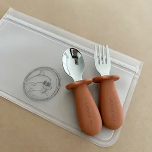 Silicone and Stainless Steel Cutlery Set