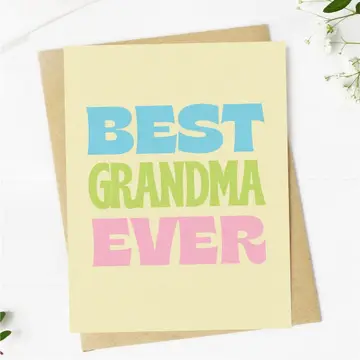 Best Grandma Ever Card