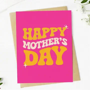 Happy Mother's Day Pink Card
