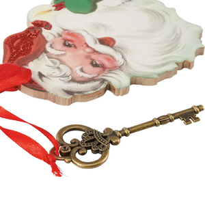 Santa Key Ornament