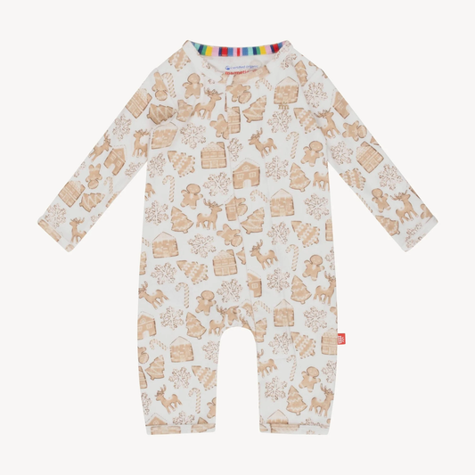 Magnetic Me® Gingerbread Lane Coverall Pajamas