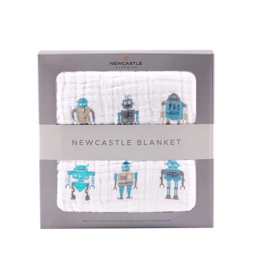 Robots Newcastle Cotton Blanket