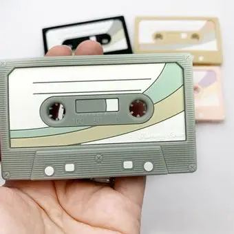 Baby Gift Cassette Tape Teether - Light Gray