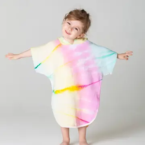 Kids Hooded Poncho Beach Towel