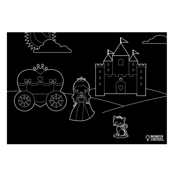 Princess Castle Chalkboard Placemat