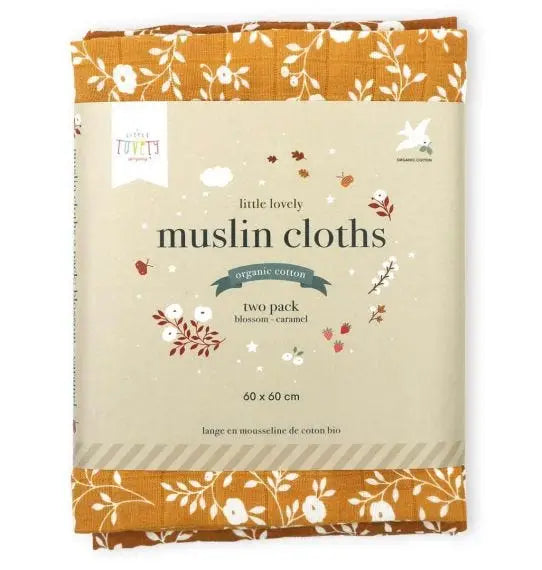 Blossom Muslin Swaddle Cloths (set of 2)