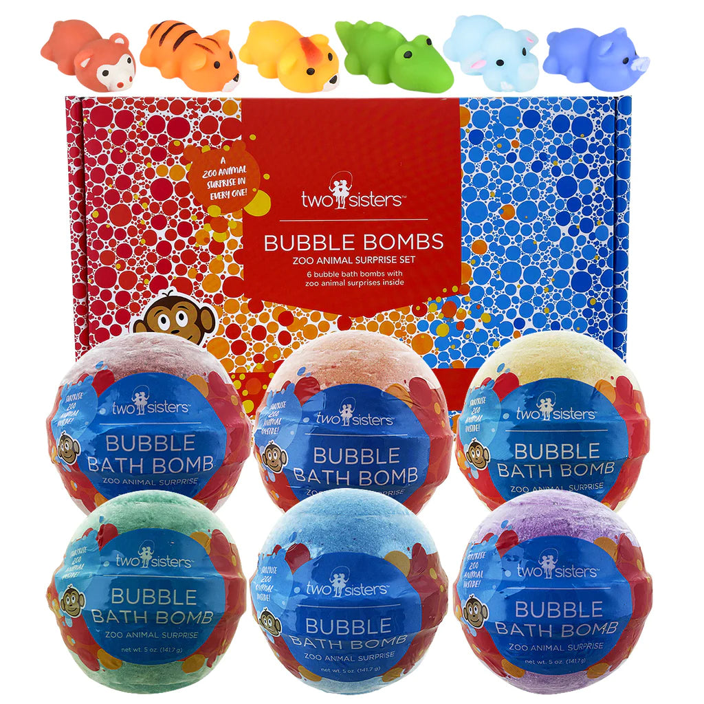 Two Sisters® Zoo Animal Squishy Surprise Bubble Bath Bombs