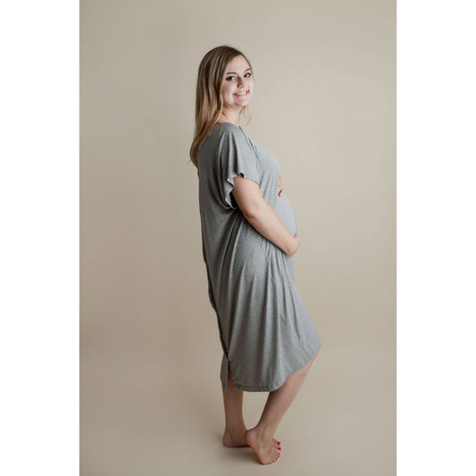 Heather Grey Delivery Gown