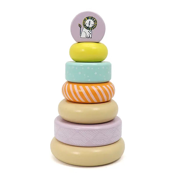 Leo & Friends Wooden Stacking Toys