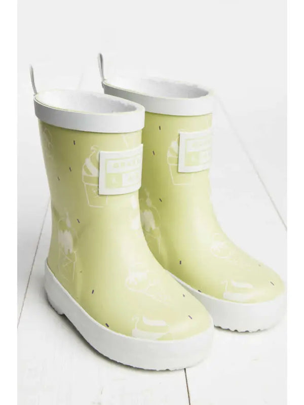 Little Kids Lime Green Color-Revealing Wellies