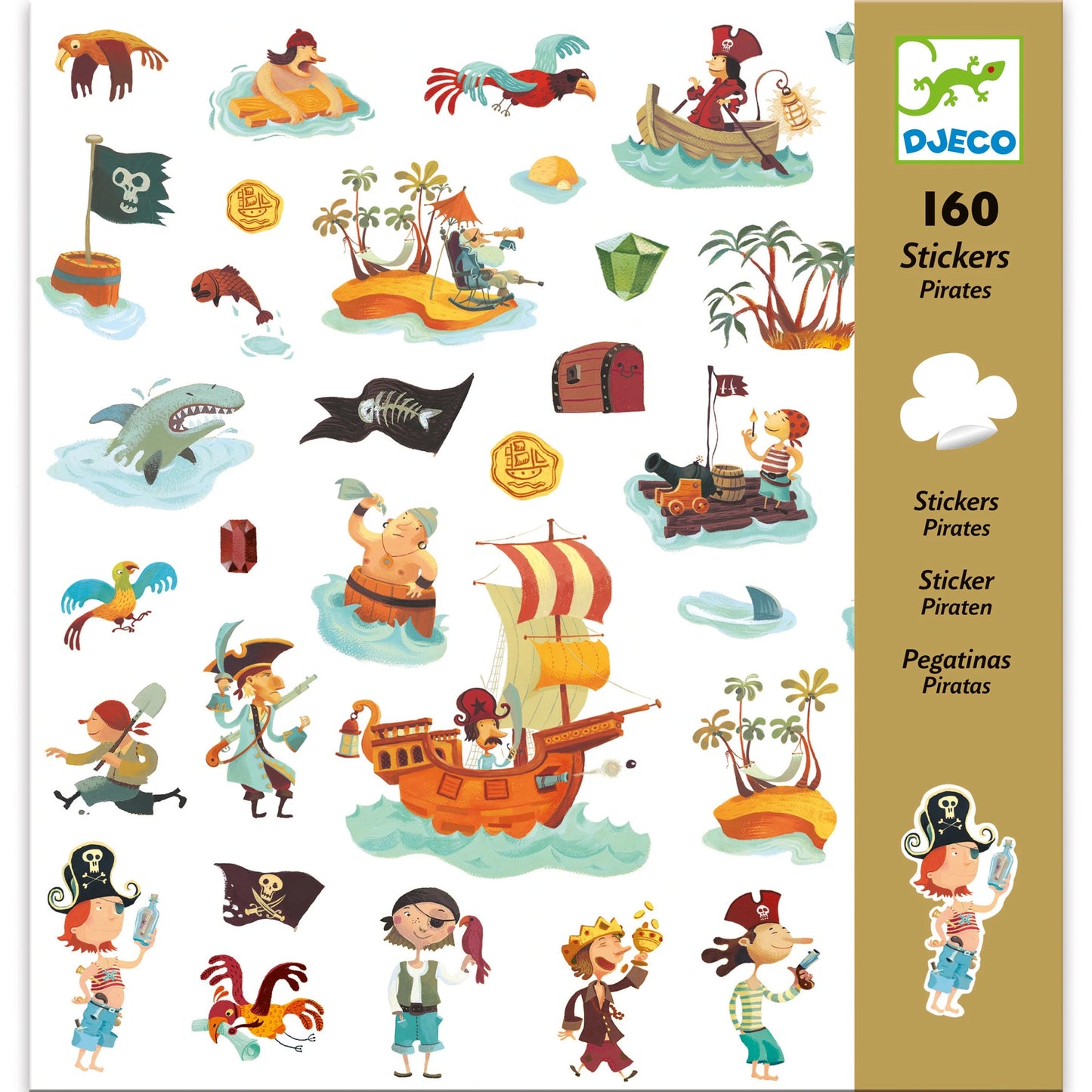 Djeco® Pirates Stickers