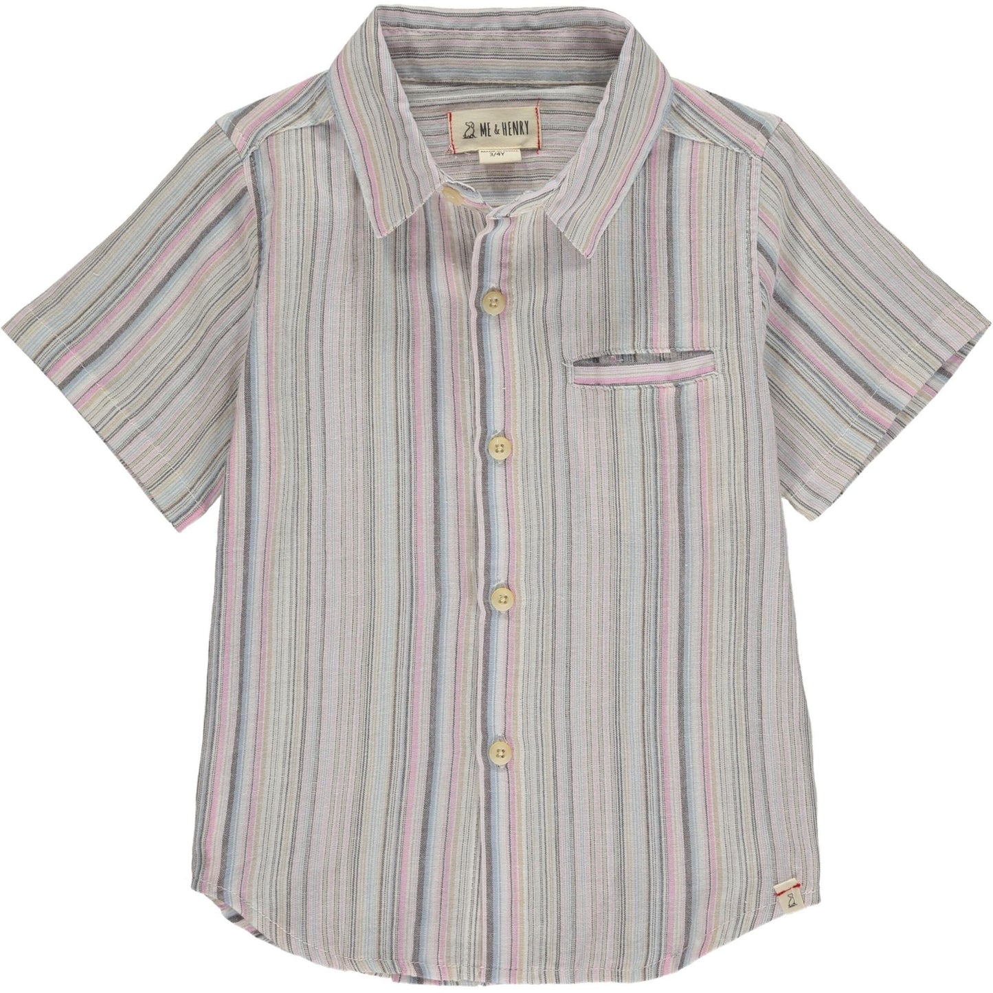 Me & Henry® Multi-Pink Pier Button Down