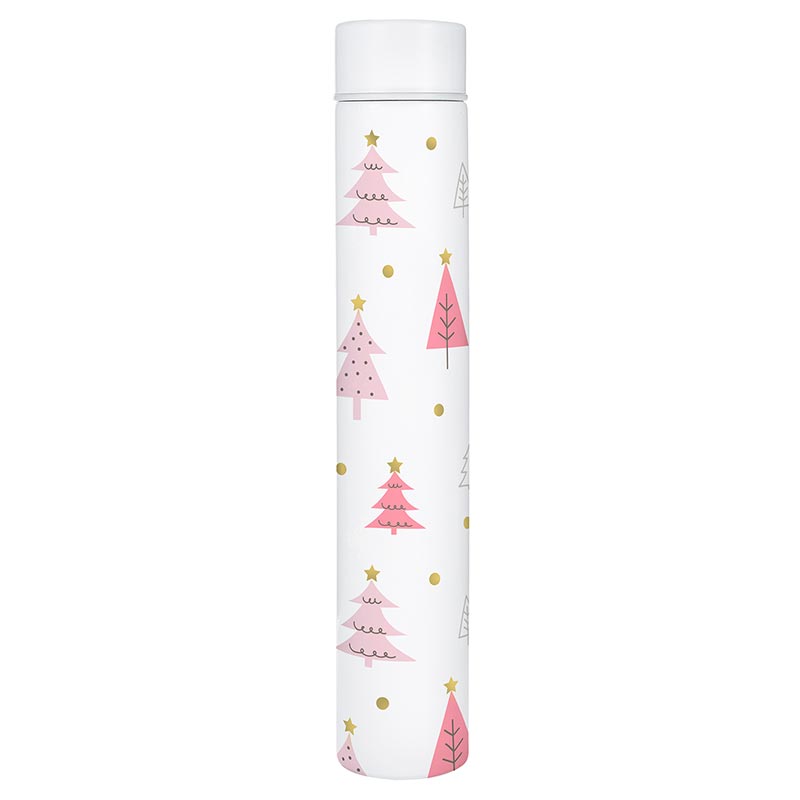 Holiday Trees Slim Flask Bottle