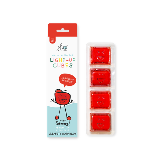 GloPal® Red Light Up Cubes
