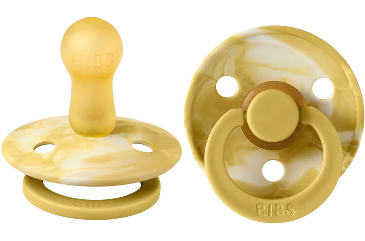 BIBS® Colour 2-Pack Mustard Marble (Limited Edition)