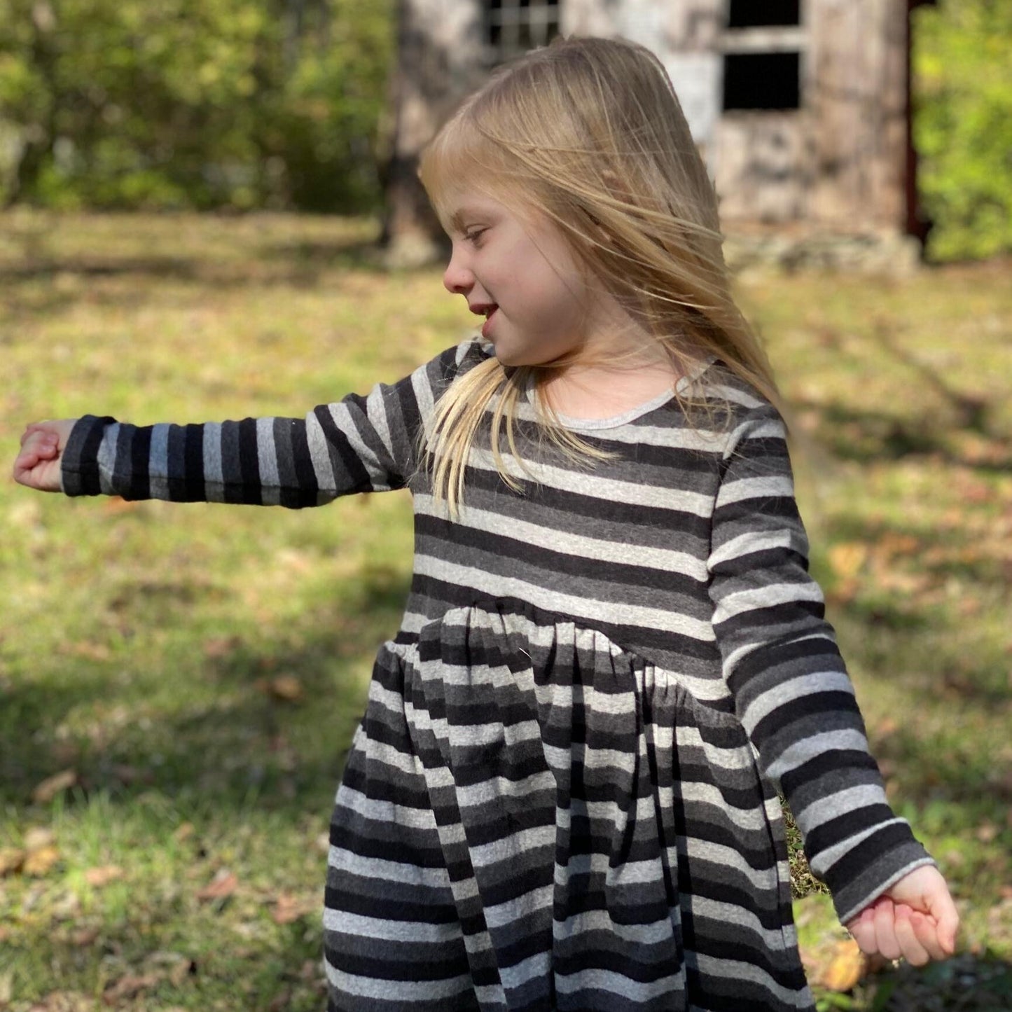 Vignette® Charcoal Charlie Dress & Bloomers