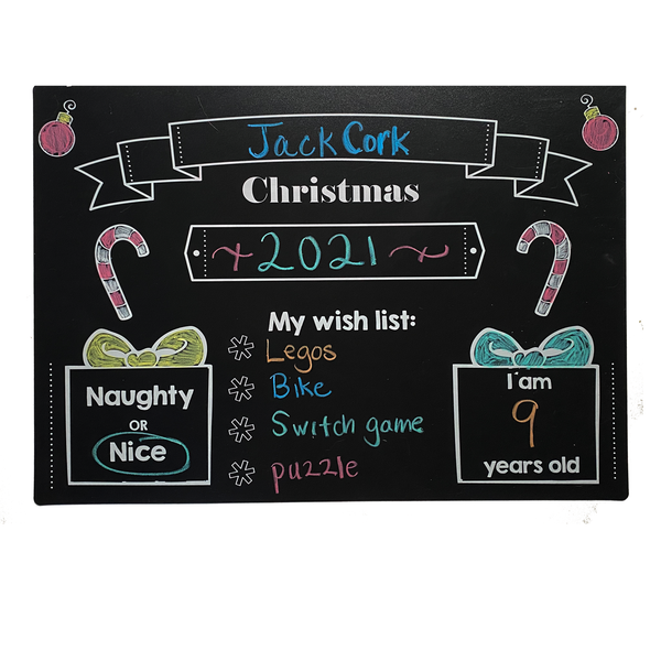 My Christmas Chalkboard Placemat